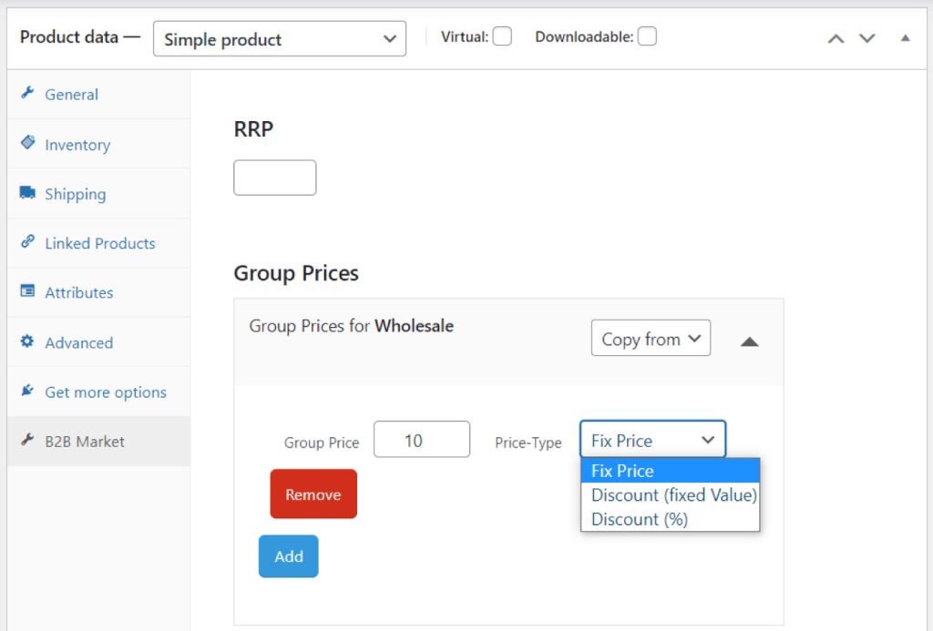 role based pricing per product woocommerce