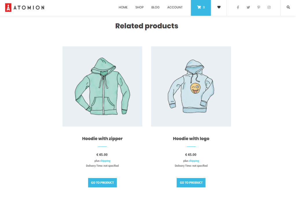 woocommerce related products atomium