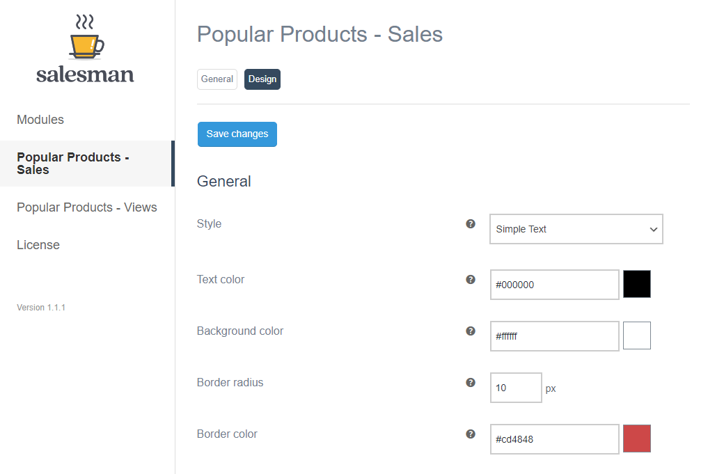 salesman popular products sales design 1