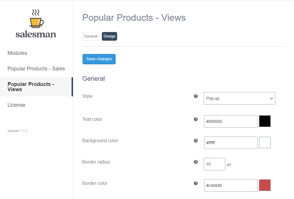 salesman popular products views design 1